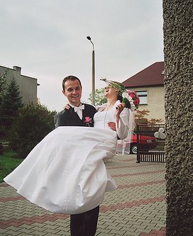 Newly married couple