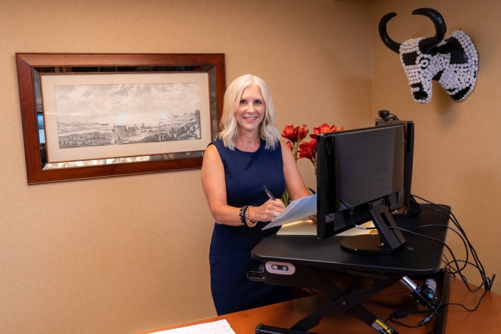 tiffany leherr at her desk